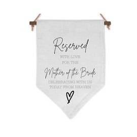 Reserved For Those In Heaven Wedding Memorial Sign, Reserved Signs Memorial For Wedding Chairs, Wedding Memorial Sign, Wedding Sign For Chairs (Mother Of The Bride)