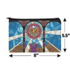 Flying Spaghetti Monster Stained Glass Makeup Cosmetic Bag Organizer Pouch