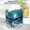 Tissue Box Cover Square Velvet Decorative Tissue Box Holder Cute