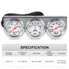 2" 52 mm 3 in1 Car Meter Triple Gauge Kit