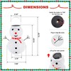 HEISOK Christmas Decorations Snowman Solar Lantern - Snowman Solar Hanging