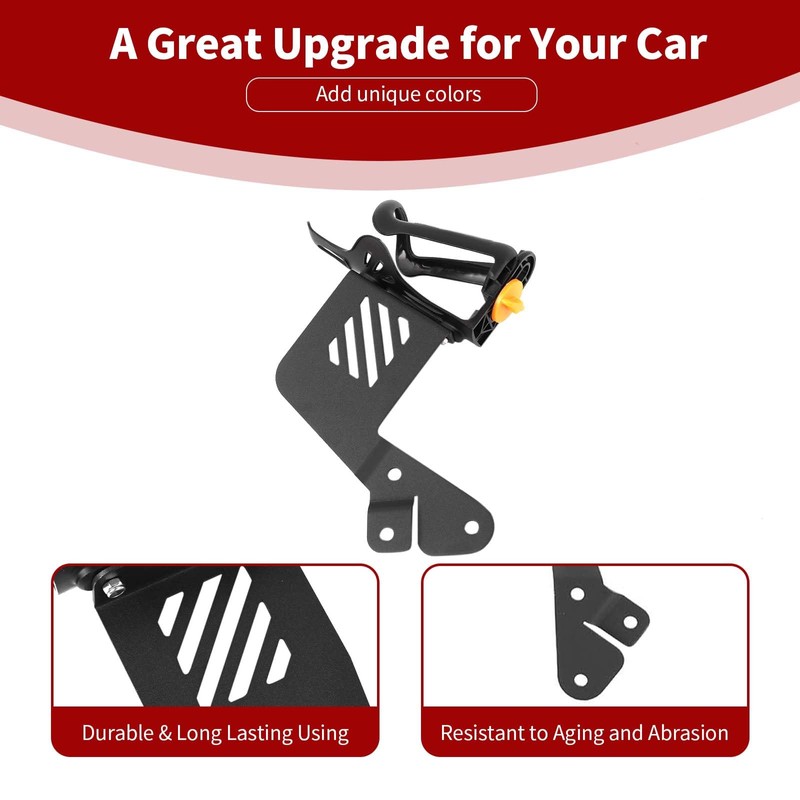 PDKLIN for Jeep JL Front Door Side Cup Holder for
