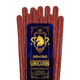 Mythical Meats Original Flavor Unicorn 12-Pack Snack Sticks – Smoked Beef – Dried & Dehydrated Meats Seasoned to Perfection – High Protein Snacks