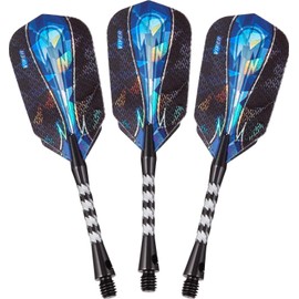 Viper Astro 80% Tungsten Soft Tip Darts with Storage/Travel Case, Black Rings