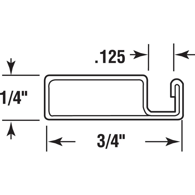 Prime-Line MP14090 Aluminum Screen Frame – 1/4 x 3/4 x