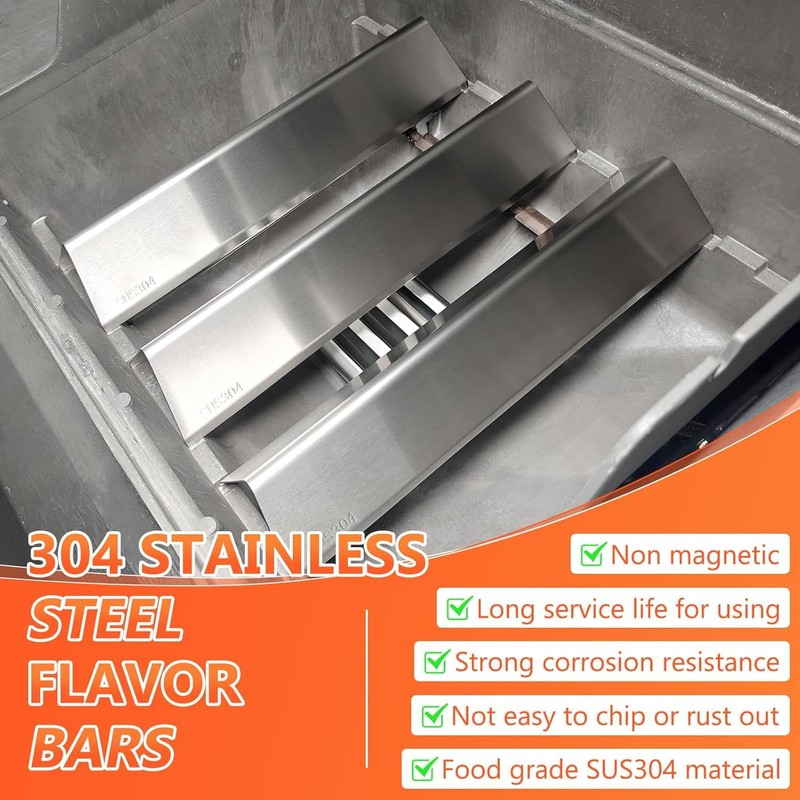 QuliMetal SUS304 7635 Flavorizer Bars for Weber Spirit E210, E220,