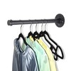 Sumnacon 2 Pack 14 Industrial Pipe Wall Mounted Clothing Rack
