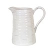 Creative Co-Op White Ceramic Pitcher