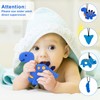Tagaremuser Pack of 4 Chew Chain for Children, Teething Ring