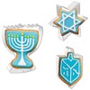 JOB JOL Hanukkah Cookie Cutters 3 PCS, 4'', Star of