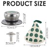 3 Piece Pot Lid Handles with Thermometer, Universal Replacement Handle,