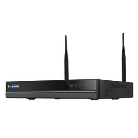5-megapixel video recorder 1944P/5MP motion detection area, 24/7 recording, compatible with Hiseeu wireless cameras (hard disk not included)