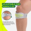 aoFIT Patella Knee Strap 2-Pack with Ergonomic Silicone Pad for