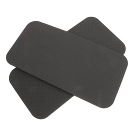 Operitacx 2 Pcs Sewing Machine Mat Sewing Foot Pedal Mat Anti Slip Pad Soundproofing Pad Tailor Machine Mat Sewing Pedal Mat Embroidery Machine Mat Subwoofer Stand Pad Speaker Pads TPE Black