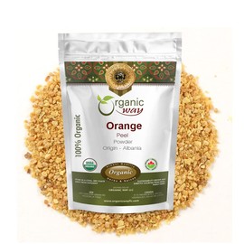 Organic Way Dried Orange Peel Powder (Citrus Sinensis) - European Wild-Harvest | Organic & Kosher Certified | Vegan, Non GMO & Gluten Free | USDA Certified | Origin - Albania (1/4LBS / 4Oz)