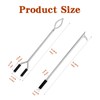 32" Stainless Steel Fire Log Tongs Firewood Grabber and Fire