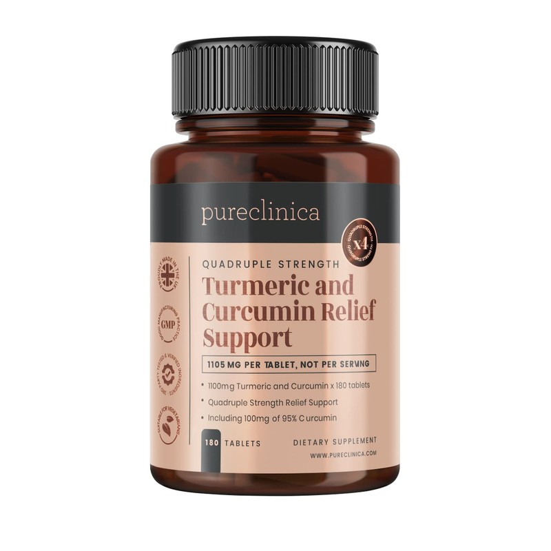 1100mg Turmeric and Curcumin - 720 Tablets (4 Bottles -