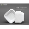 ECOWINGS Small Square Disposable Bowls: Sustainable Elegance for Every Bite