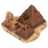 Aquarium Pyramid Decor Realistic Safe Resin Fish Tank Pyramid Hiding