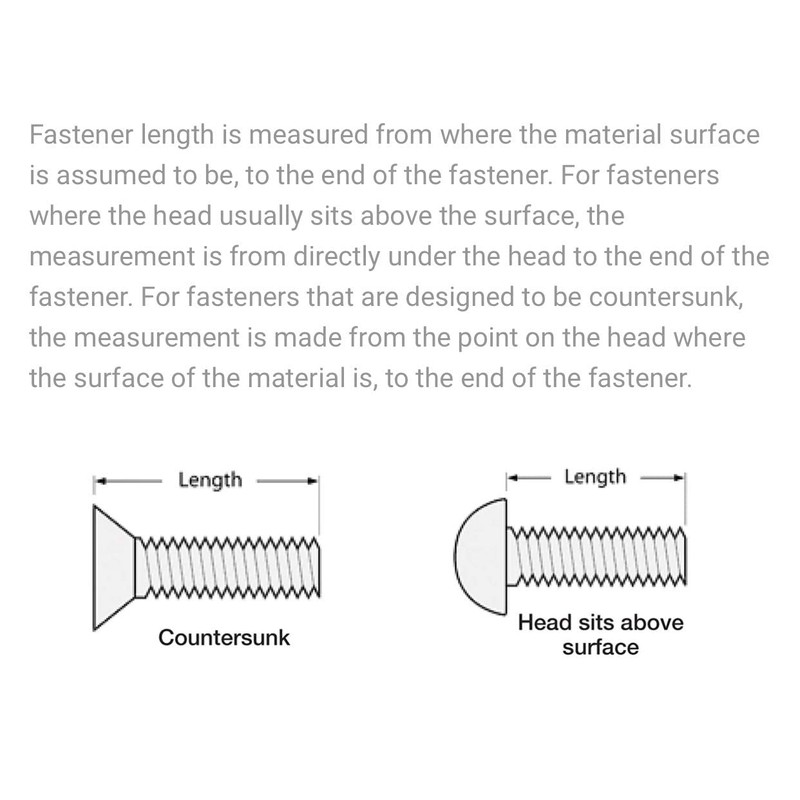 M3 (3mm x 4mm Inc Head) Pozi Countersunk Machine Screws
