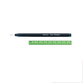 Covidien 31145942 Devon Surgical Skin Marker, with Ruler Cap and Fine Tip (Pack of 25)