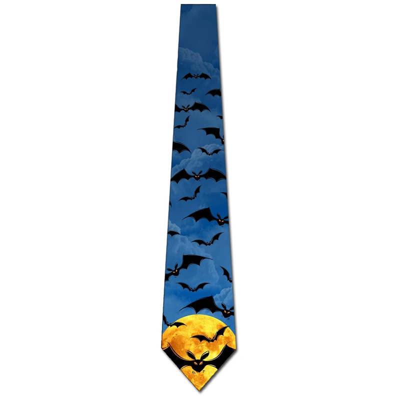 Corbata Flying Bats para hombre de Halloween por Three Rooker