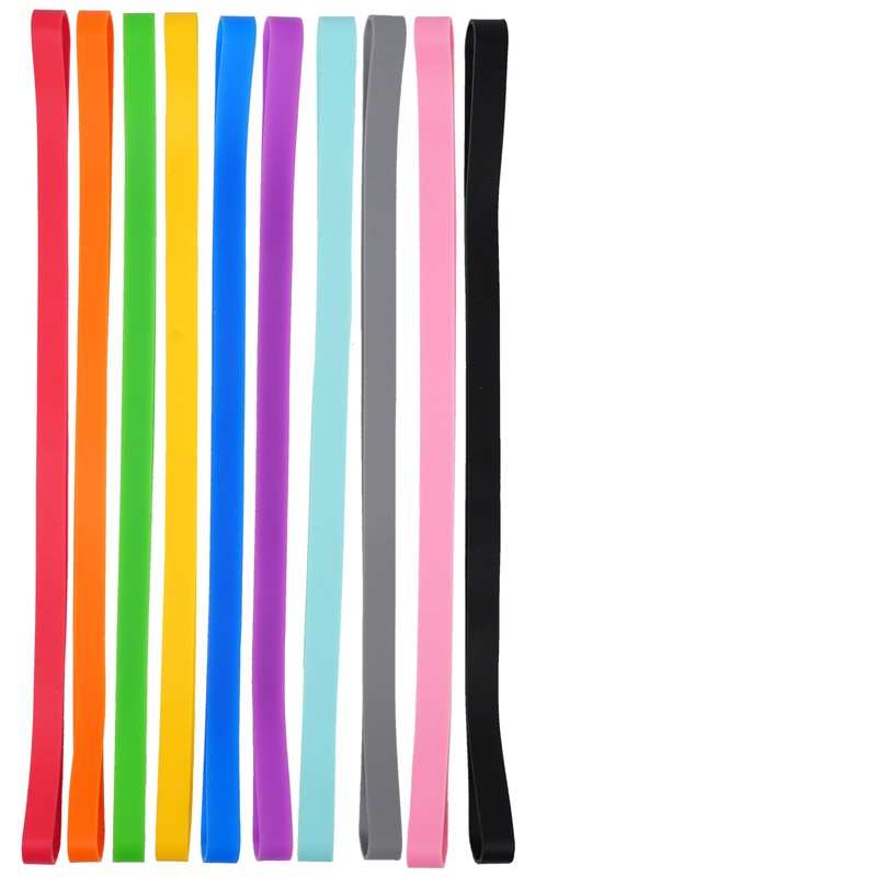 Rubber Bands Silicone 10 Pcs 12inch Elastic Bands for Notebook