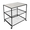 ZERNEIL 3-Tier Rolling Kitchen Cart, Movable Food Prep & Work