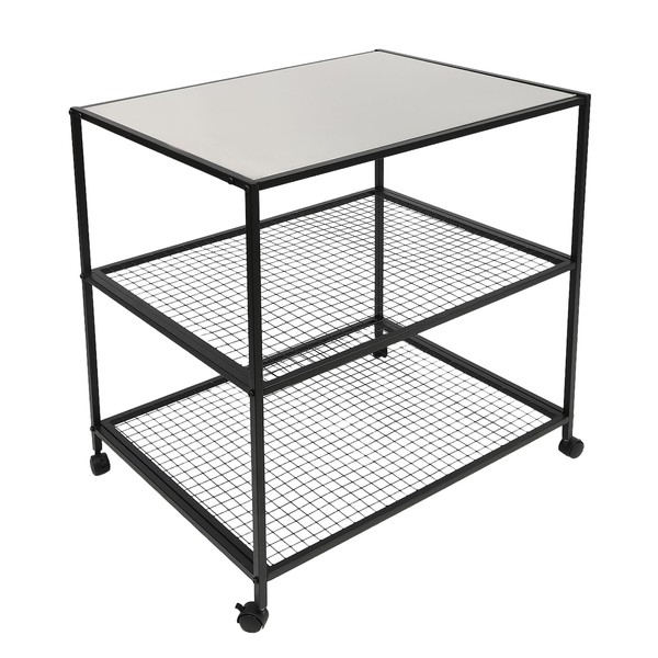 ZERNEIL 3-Tier Rolling Kitchen Cart, Movable Food Prep & Work