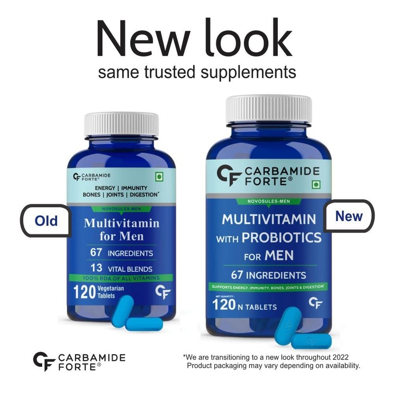  Genric Multivitamin for Men for Immunity & Energy with