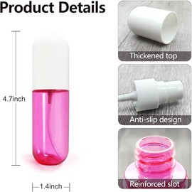 YOCASII 3PCS Alcohol Spray Bottle, 2oz Travel Containers, Mini Spray Bottles and Travel Spray Bottles, Tiny Spray Bottles And Fine Mist Spray Bottles for Hair Spray, Toners & Face