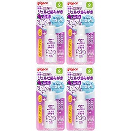 Pigeon Parent-Child Care for Baby Teeth, Gel Teeth, Grape Flavor, 1.4 fl oz (40 ml) x 4 Packs
