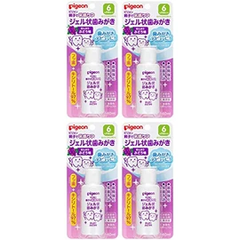 Pigeon Parent-Child Care for Baby Teeth, Gel Teeth, Grape Flavor, 1.4 fl oz (40 ml) x 4 Packs