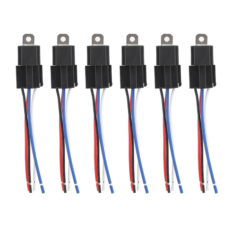 Car Automobile Electronic Relays with Safety Fuse Normally Open 30A/12VDC
