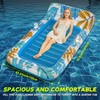 CACSPS Inflatable Tanning Pool Lounger Float - 4 in 1