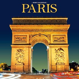 Paris 2026 Calendar | Square Wall Calendar | Travel Gift | Plastic Free Packaging | by Avonside Publishing