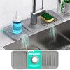 Faucet Mat for Kitchen Sink [5°Slope Fast Self-draining] Bathroom Kitchen