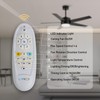 LOFIKEDI 52 Inch Modern Ceiling Fan with Light, 5 Blades,