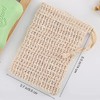 20 Piezas Bolsa De Sisal Exfoliante Para Jabón Baño Ducha