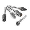 KangTeer Carbide Burr Bits 5pcs 5/16" Cutter Dia 1/4" Shank