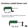 Cemetery Saddle, 2 Pack Headstone Saddles for Headstones fit on