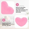 1 Pcs Pink Heart Decorative Pillow, Heart Shaped Cushion for