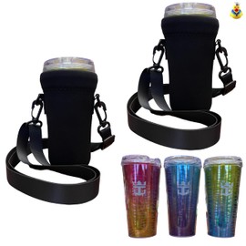 Royal Caribbean Cruise Essentials 2024 - 2-Pack Cup Sling (Black)