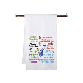 MNIGIU Marry Musical Inspired Gift Poppins Musical Kitchen Towel Theater Musical Fans Housewarming Gift (Supercali Towel)