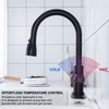 Matte Black Kitchen Faucet with Pull Down Sprayer - High