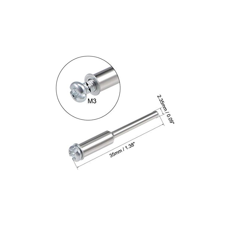 sourcing map Cut-off Wheel Screw Mandrels 2.35mm Shank Diameter Cutting