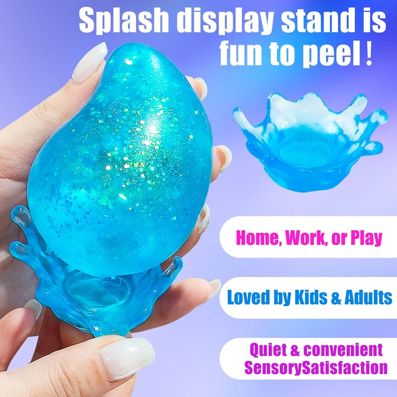 Sensory Squishy Toy with Gorgeous Soft Squeeze Feel, 3" Tall