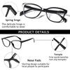 VisiWell 4 Pack Progressive Multifocus Reading Glasses for Women Men
