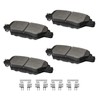 YxpBrake Ceramic Rear Brake Pads with Hardware Fit for Mazda