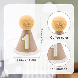 Sombrero de Cumpleaños, Sombrero Cumpleaños 1 Año Sombrero Cumpleaños Infantil Sombrero de Cumpleaños Boho para Decoraciones de Cumpleaños de Niños Accesorios para Fotos